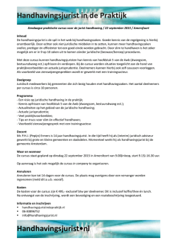 Handhavingsjurist in de Praktijk Handhavingsjurist•nl