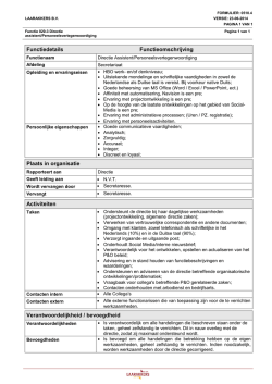 Directie Assistent/Personeelsvertegenwoordiging