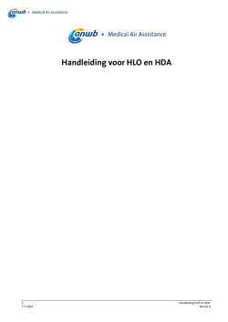 Handleiding en gegevens voor HLO en brandweer