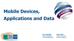 Mobile Devices, Applicaties en Data - IT