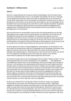 Hoofdstuk 5 &ndash; Militaire dienst