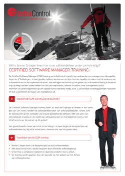 InfraControl CSM Flyer.indd