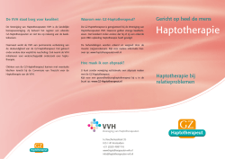 Haptotherapie bij relatieproblemen