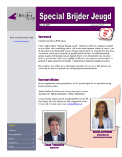 Huisarts Brijder Jeugd Special juli 2014