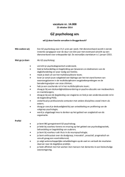 GZ psycholoog - Bruggerbosch