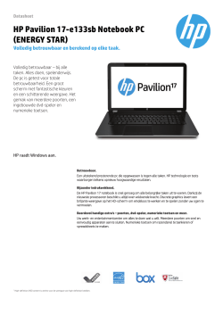 HP Pavilion 17-e133sb Notebook PC