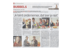 BUBBELS - Zin In Ondernemen