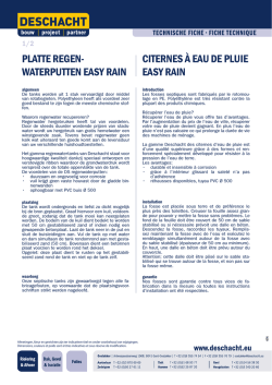platte regen- waterputten easy rain citernes à eau de