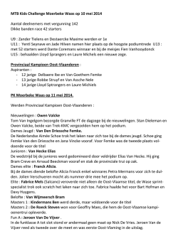 info - Wielerbond Oost