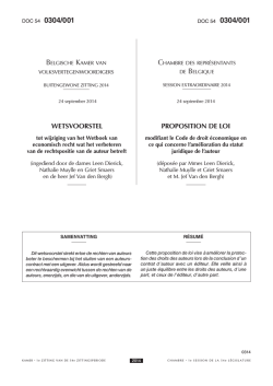 54K0304001 - La Chambre des repr&eacute;sentants de Belgique
