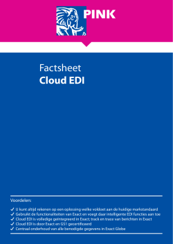 Factsheet Cloud EDI