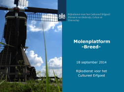 Molenplatform 17 september 2014, agenda