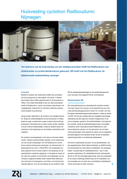 Huisvesting cyclotron Radboudumc Nijmegen