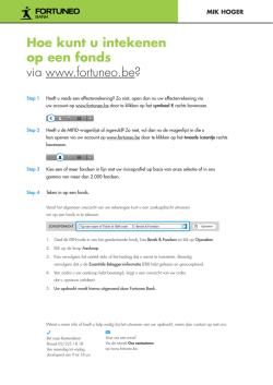 hoe kunt u intekenen op een fonds via www.fortuneo.be?