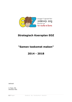 Strategische Koersplan 2014-18