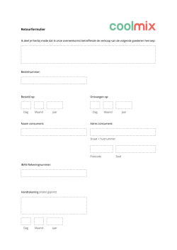 download hier het retourformulier