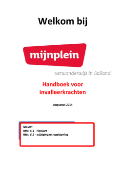 Handboek vaste poolers