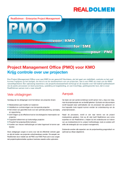 Project Management Office (PMO) voor KMO Krijg