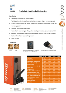 Eco Pellet- Hout kachel industrieel
