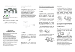 Instructions for Eco-eye Elite and Mini