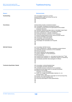 Taakbeschrijving werkzaamheden (PDF
