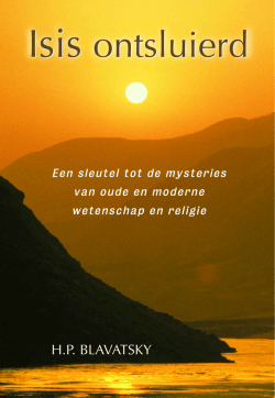 Isis ontsluierd &ndash; Deel 2 - Theosofisch Genootschap