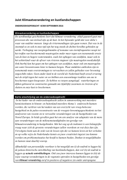 Juist Klimaatverandering en kustlandschappen