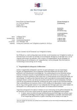 Eerst Kamer overleg Commissie Veiligheid en Justitie