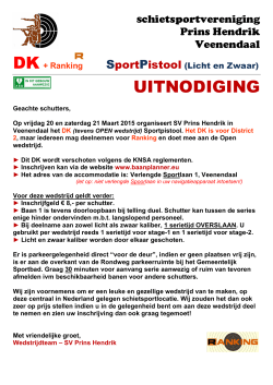 UITNODIGING - Schietsportvereniging Prins Hendrik