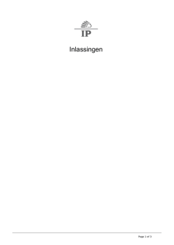 Inlassingen