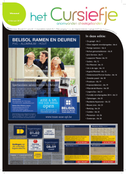 In deze editie: