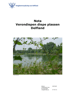 Bijlage 2 - definitieve Nota verondiepen diepe plassen Delfland