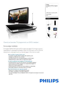 PD9025/12 Philips Draagbare DVD en digitale TV