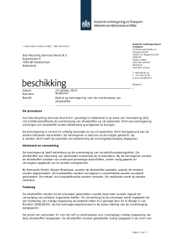 Sita Recycling Services Noord BV Kajuitstraat 9 7005 BP
