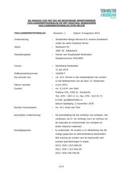 Download Faillissementsverslag