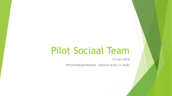 Pilot Sociaal Team