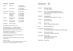 Jaarprogramma 2014 - s-Gravenpolder/Baarland