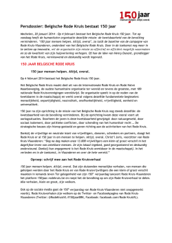 Download hier het persdossier ( - Rode Kruis