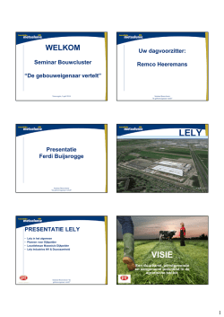 Hand-out Seminar Bouwcluster De Gebouweigenaar