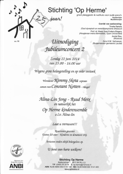 jubileumconcert 2 - Stichting Op Herme