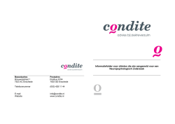 Informatiefolder voor cliënten die zijn aangemeld voor een