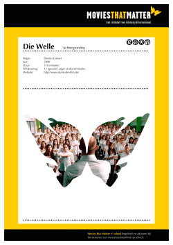Die Welle Achtergronden