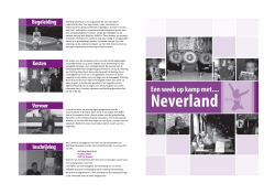 Stichting Neverland is een organisatie die zich niet alleen
