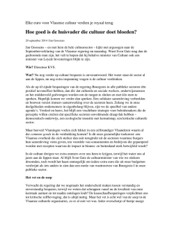 Hoe goed is de huisvader die cultuur doet bloeden?