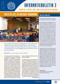 INFORMATIEBULLETIN 3 - Christelijk Lyceum Delft