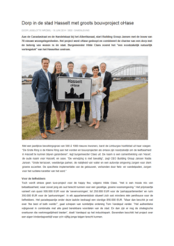 Dorp in de stad Hasselt met groots bouwproject oHase (Limburg