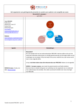 Het organiseren van ge&iuml;ntegreerde preventie en curatie