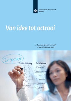 Van idee tot octrooi - Rijksdienst voor Ondernemend Nederland