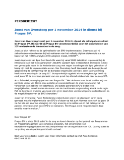Joost van Oversteeg versterkt Pragus