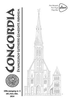 Concordia oktober – december 2014 - Evangelisch